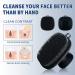 Men's Silicone Face Scrubber - Waterproof Facial Cleansing Brush for Exfoliating and Skin Care (Black) - Buy Online on GoSupps.com