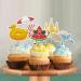Mulukaya 24Pcs Summer Beach Themed Cupcake Toppers Sun Hat Surfboard Watermelon Goggles Treat Cake Picks for Pool Beach Hawaii Surfing Birthday Wedding Travel Vacation Party Decorations - Buy Online on GoSupps.com