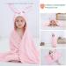 Cartoon Hooded Baby Towel | Premium Soft Bathrobe for 0-7T | Rabbit Design | 27.5 x 47 Inch - Buy Online on GoSupps.com