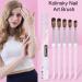 Shop Size #10 Acrylic Nail Brush - 100% Pure Kolinsky Professional Nail Art Tools Oval Handle for DIY Manicure | Fast International Shipping - Buy Online on GoSupps.com