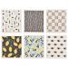6pack Abstract Swedish Dishcloths Sponge for Kitchen ECO Friendly Paper Towles Biodegradable Cleaning Cloths Superabsorbent Minimalist Art Kitchen Towels Replacement