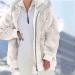 Shop Hanxiulin Oversized Plush Hoodie Coat for Women | Winter Jacket with Hood | 3XL Beige Casual Jacket - Buy Online on GoSupps.com