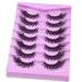 Augenli 7Pairs Fox Eye Lashes: Angel Wing False Eyelashes for Natural, Wispy, Fluffy Anime Doll Look - Perfect for Daily or Cosplay Wear (01a) - Buy Online on GoSupps.com