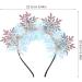 Christmas Snowflake Headbands Glitter Tinsel Headbands Sparkling Christmas Hair Hoop Headpiece Xmas Holiday Favors for Women Costume Pink - Buy Online on GoSupps.com