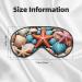 Soft Shell Starfish Pattern Eye Mask - Adjustable Breathable & Light Blocking | Perfect for Sleep | International Shipping Available - Buy Online on GoSupps.com
