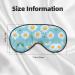Buy White Daisy Light Blue Sleep Mask | Adjustable Breathable & Fashionable Eye Mask for Comfortable Sleep International Shipping Available - Buy Online on GoSupps.com