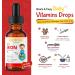 Kiddivit Iron Kids Liquid Drops with Vitamin B12 & Folate 30 Daily Servings 2 FL OZ (60 mL) Gentle Formula Sugar Free Gluten Free Vegetarian - Buy Online on GoSupps.com