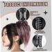 Clip On Ponytail Extensions 12Inch Hair Extensions Ponytail For Women Synthetic Short Hair Bun Ponytail Straight Fashion Claw Clip Open Hair Pieces For Women Girls(Black&Pink) - Buy Online on GoSupps.com