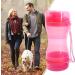 Ditanpu 2-in-1 Dog Water Bottle - Double Seal Pet Water Cup for Hiking Travel & Outdoor - Pink - Buy Online on GoSupps.com