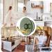 Veeteah Plug-in Cable Holder & Organizer - Toothbrush & Razor Hook Drill-Free Self-Adhesive Storage in Translucent Green - Buy Online on GoSupps.com