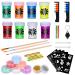 Herefun UV Light Body Painting Makeup Set 8 Colors Face & Glitter Paint for Carnival Fluorescent Glow Effects - International Shipping Available - Buy Online on GoSupps.com