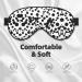SSIMOO Black & White Big Dot Sleep Mask - Adjustable Breathable & Fashionable Eye Mask for Comfortable Sleep | International Shipping Available - Buy Online on GoSupps.com
