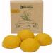 Bluefox Konjac Swam 4er Set - Organic Turmeric Facial Cleaning Sponges for Impure & Combination Skin | Yellow Peeling & Pore Cleansing - Buy Online on GoSupps.com