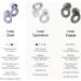 Loop Quiet Earplugs for Sleeping - Soft Reusable Silicone Hearing Protection with 8 Attachments (XS/M/L) - SNR 24DB & NRR 14 - Perfect for Travel & Concentration - Violet - Buy Online on GoSupps.com
