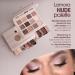 Lamora Nude Eyeshadow Palette - 12 Neutral Pigmented Matte & Shimmer Makeup Shades - Travel Size Eye Shadow With Mirror Nude Neutral Natural - Buy Online on GoSupps.com