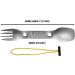 UCO 3-In-1 Titanium Spork Camping Spoon-Fork-Knife Utensil - Buy Online on GoSupps.com