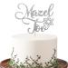 Mazed Tov Cake Topper Jewish Birthday Cake Topper Silver Glitter Cake Decor for Jewish Holiday Party Hebrew Congratulations Theme Party Decorations