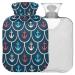Naanle mermaid shed anchor hot bottle with reference transparent hot water bottle 2l large hot hot water bottle for bed hand feet heat pain relief heat and cold therapy