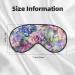 Watercolor Hydrangea Rose Sleep Mask for Men & Women | Soft Adjustable Eye Covers for Travel & Sleep | Aesthetic Blackout Mask - Buy Online on GoSupps.com