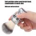 Men's Beard & Hair Shaving Brush - Creative Skeleton Handle | Professional Barber Tool & Gift for Men (Silver) - Buy Online on GoSupps.com