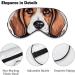 Soft Blackout Eye Mask for Sleeping | Adjustable Straps | Cute Beagle Flowers Design | No Pressure Travel Sleep Mask for Women - Buy Online on GoSupps.com