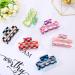 Whaline 6Pcs Colorful Checkered Hair Claw Clips - Y2K Rectangle Plaids Hair Jaw Clamp for Women and Girls - Non-Slip PVC Styling Accessories - Buy Online on GoSupps.com