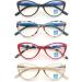 MODFANS Women s Blue Light Blocking Reading Glasses - 4 Pack Anti-Glare Spring Hinges UV Protection Computer Eyewear 2.75x - Buy Online on GoSupps.com