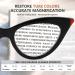 Eyekeper Cat Eye Reading Glasses for Women - Stylish Black 2.50 Reading Aid with Large Square Design & Spring Hinges - Buy Online on GoSupps.com