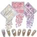 Nail Art Abalone Seashell Slices CHANGAR 3D Aurora Polished Colorful Shell Nail Art Sequins Natural Color Ultrathin Shell Nail Art Decoration Accessories