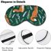 Foxes and Flowers Sleep Mask Eye Cover - Adjustable Strap, Blocks Light for Night Travel - Men and Women - Buy Online on GoSupps.com