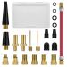Zuoqiang bicycle valve adapter set 21 pieces of French valve adapter SV DV AV AV valve adapter bike air pump adapter bicycle valve adapter compressor for all bike pump air pump ball pump