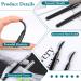 3 Pieces Eyelash Comb Mascara Bars Eyelash Separator Brush Eyelash Definer with Dust Cover Black Eyebrow Brush and Eyelash Separation Tool for Separating Eyelashes - Buy Online on GoSupps.com