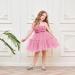 Miipat Baby Girl Tulle Sleeveless Dress with Headband | Princess Party Birthday Wedding Flower Girl Dress | 12-18 Months Dustpink - Buy Online on GoSupps.com