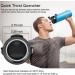 Tzuoieo Flip Lid for Hydro Flask Wide Mouth 32/40 oz - Black Replacement Coffee Lid with Flexible Handle - Compatible with Hydroflask, Nalgene & More | Wide Mouth Top Water Bottle Brands - Buy Online on GoSupps.com