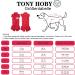 Tony Hoby Dog Pajamas & T-Shirts - Soft Striped Dog Onesies for Small & Medium Dogs | Breathable 4-Leg Bodysuits in Red for Girls - Buy Online on GoSupps.com