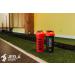 JEELA SPORTS 2 Pack Protein Shaker Bottles - 24 Oz Blender Shaker Cups with Shake Ball - Dishwasher Safe, Ideal for Protein Mixes, Pre & Post Workout Shakes - Gym Red/Black - Buy Online on GoSupps.com