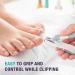 TRIM Simply Foot Toenail Clippers - Quality Steel Blades, Enlarged Opening, Catcher Base - Easy to Use Foot Care Tool for Men and Women (White) - Buy Online on GoSupps.com