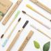 Biodegradable Bamboo Charcoal Toothbrushes - 6 Pack | Soft Bristle, Eco-Friendly, BPA Free, Organic, Compostable | Sustainable Wooden Travel Toothbrushes - Buy Online on GoSupps.com