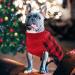 KYEESE Christmas Dog Sweater - Reindeer Design with Leash Hole for Small to Medium Dogs - Red Buffalo Check Pet Apparel - Large Size (11-19lbs) - Buy Online on GoSupps.com