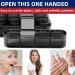 Doruimi Weekly Pill Box Organiser- 7 Day 4 Times A Day Pill Planner with 28 Compartments - Full Black - Buy Online on GoSupps.com