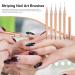 Nail Art Liner Brushes 7/9/11/15/25mm Super Fine Nail Art Long Striper Pen Set for Thin Lines Tiny Details Fine Drawing Delicate Coloring Elongated Lines(Gold) Glod - Buy Online on GoSupps.com