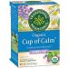 Traditional Medicinals Organic Cup of Calm Lavender Mint Herbal Tea Calming & Relaxing (Pack of 1) - 16 Tea Bags Total Herbal 16 Count (Pack of 1)