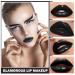 Black Lipstick & Lip Liner Set - Long Lasting Waterproof Matte Gloss for Halloween Christmas & Cosplay | Perfect for Goth Makeup - Buy Online on GoSupps.com