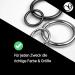 High-Quality Steel O-Ring Set for DIY Dog Leash - 5 Non-Rusting Welded Rings Black Matte 16mm Inside - Perfect for Paracord 550 - Buy Online on GoSupps.com