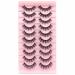 Losha DD Curl Russian Strip Lashes 10 Pairs Pack - Wispy False Eyelashes for Lash Extension Look (D03) - Buy Online on GoSupps.com