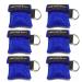 Lifesport Beatmungsmaske 6 piecese CPR Maske Schl sselbund Ring Rescue Face Shields Emergency Kit Bea (Blau)