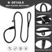 Dog Slip Leads Leash 4.5FT Durable Puppy Rope Leashes Collar Nylon Dog Training Walking Lead Leashes for Small Medium Dogs (Black) Black Medium - Buy Online on GoSupps.com