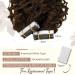 RUNATURE Natural Wave Curly Tape in Hair Extensions - 50g 22 Inch Brown Human Hair Extensions #4-NW - Buy Online on GoSupps.com