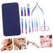 FRCOLOR 1 Set Nail set Metal Manicure Kit Eyebrow Remover Nail Scissors Grooming Kit Manicure Grooming Tool Pedicure Care Tools Stainless steel travel nail polish dead skin pliers - Buy Online on GoSupps.com