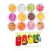 minkissy 2 Sets Resin Buttons Flatback Nail Fruit Slices Resin Nail Art Fruit Slices Nail Art Fruit Slices for Resin Beads Flatback Slice Nail Art Diy Nail Flash Decorations 3d